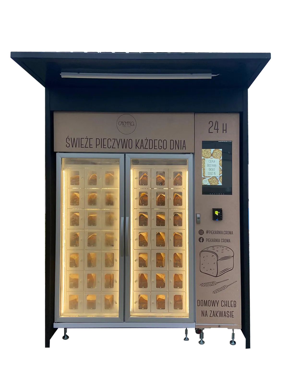 24H Outdoor Refrigerated Cake Vending Machine
